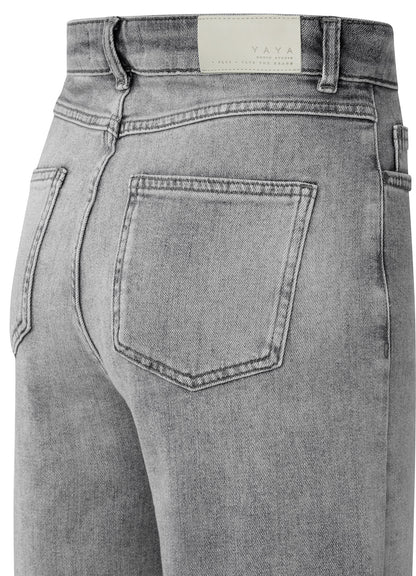 Loose Fit Hw Denim : Light Grey Denim 916191
