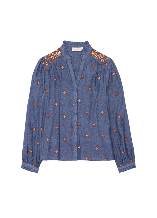 Blouse : 24-Chambray