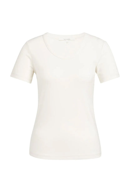 Round Neck Short Sleeve T-Shir : Off White 99049