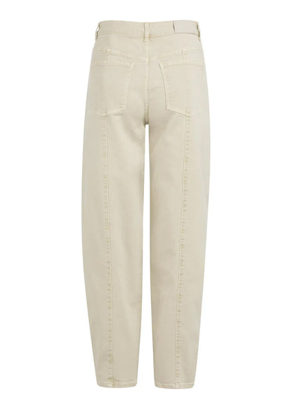 Barrel Colored Denim W. Back S : Sandstone Beige 99046