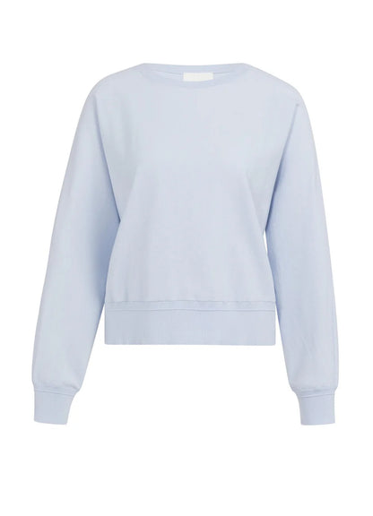 Batwing Sweater With Details : Ice Blue 99048