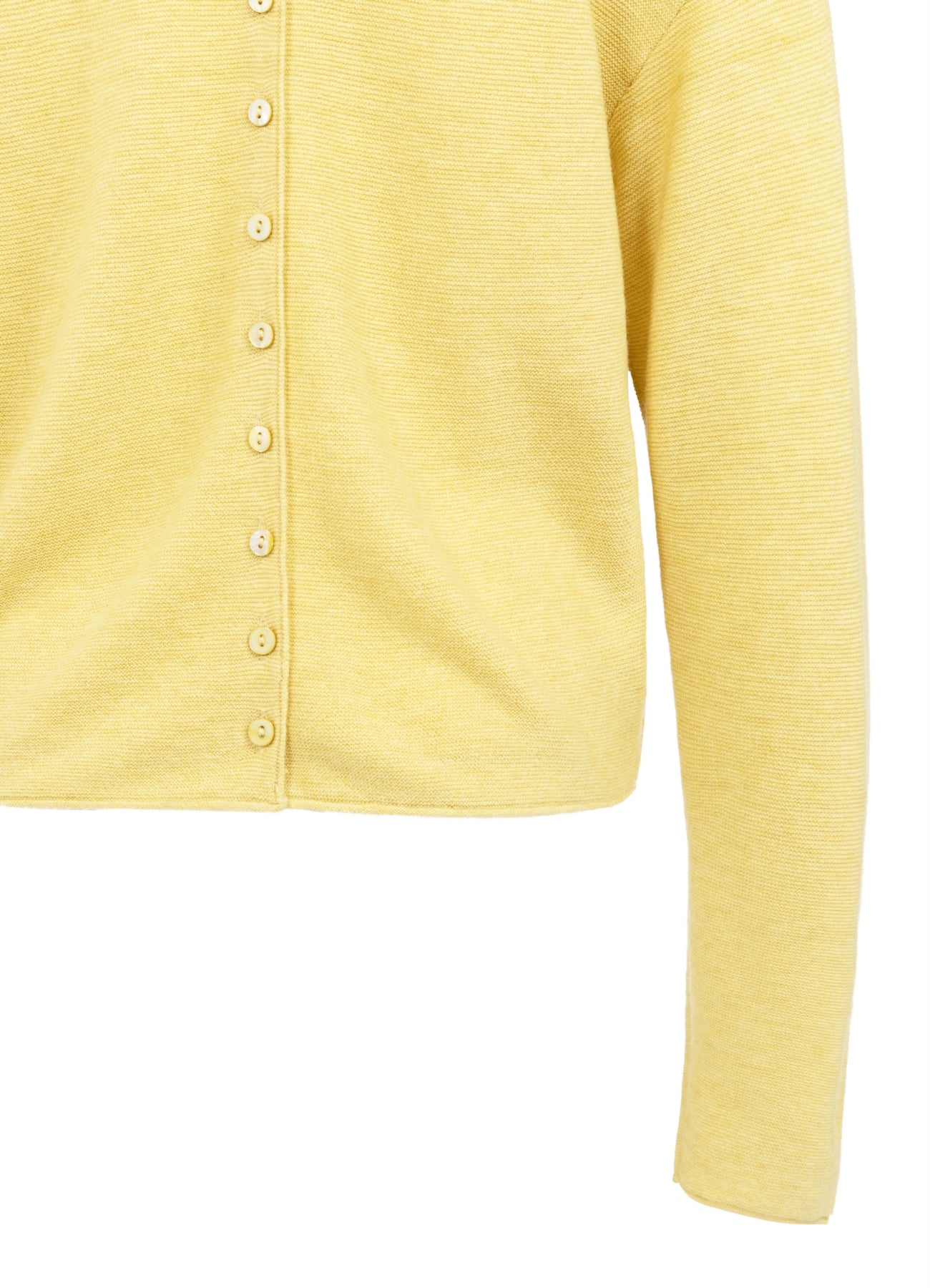 Textured High Neck Sweater With Buttons : Dried Moss Green Melange 406262