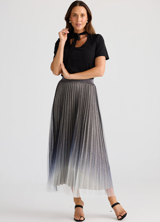 West End Skirt : Black Ombre
