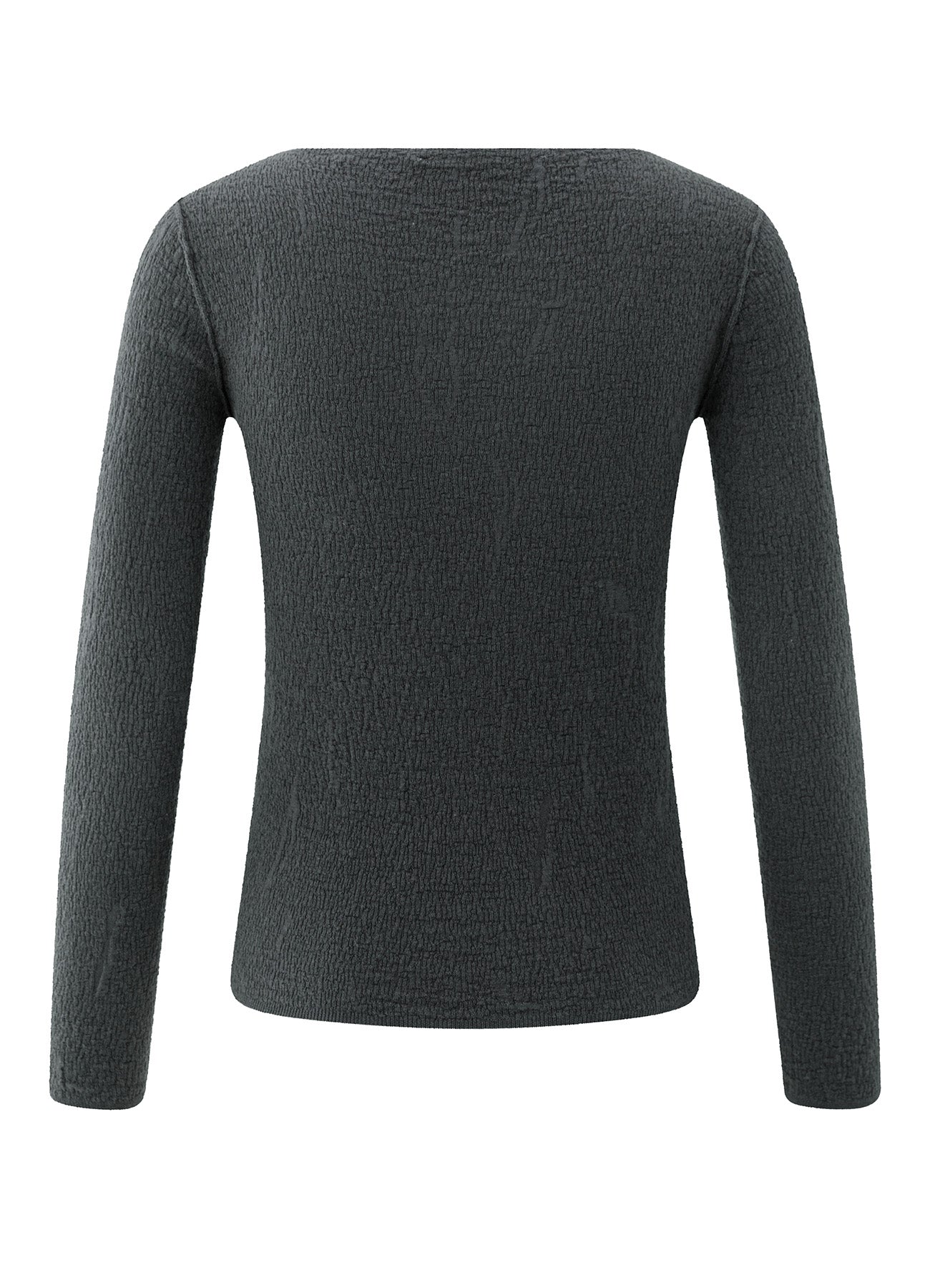 Light Structured Knitted Top : Oyster Black 90205