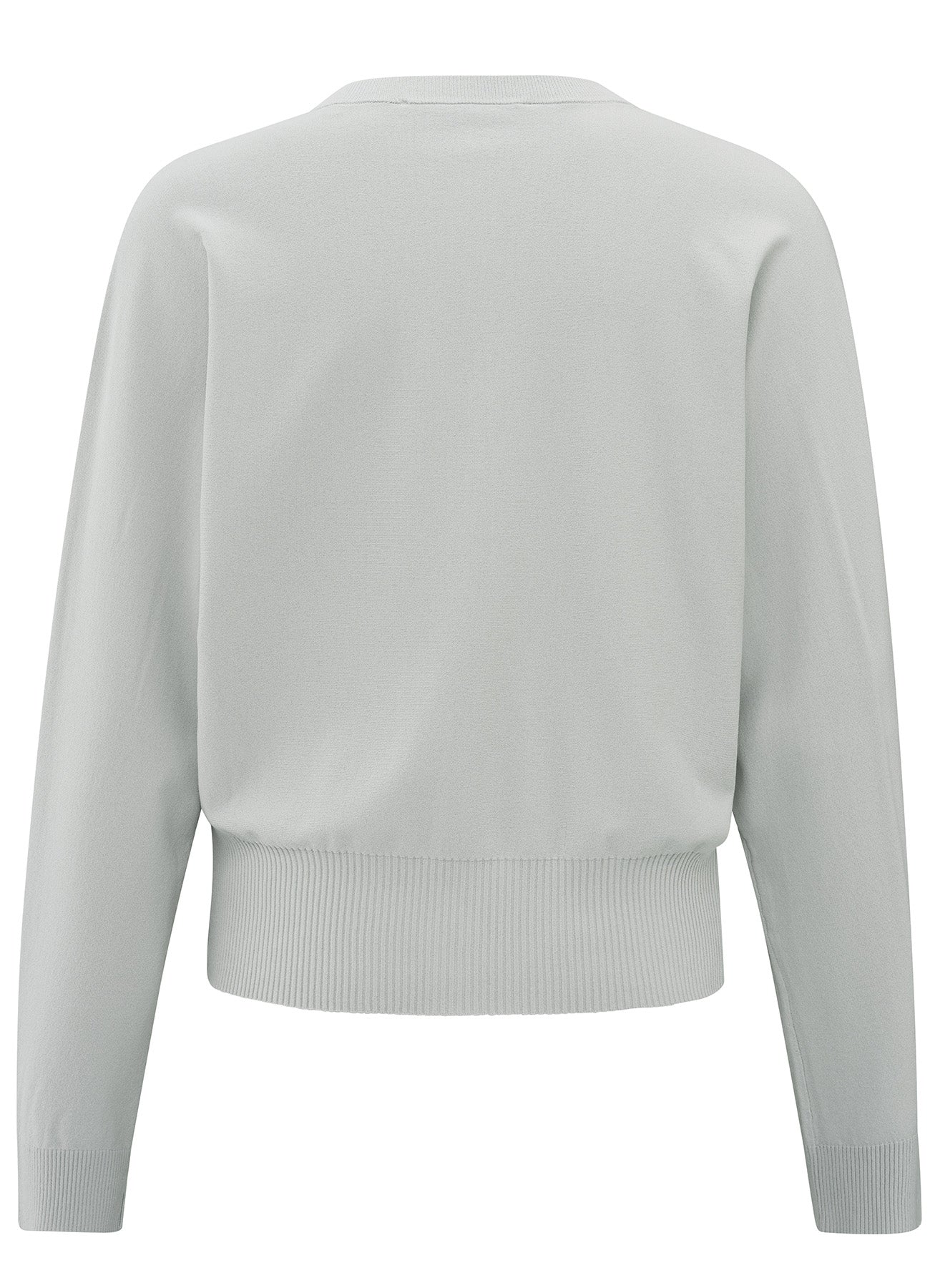 Batwing Cardigan With Contrast Details : Grey Melange 99981