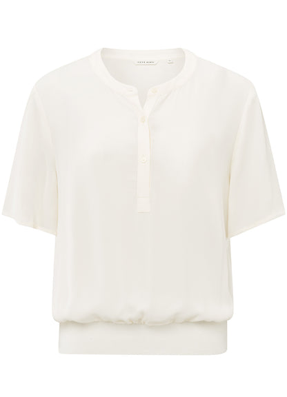 Woven Polo With Rib Waistband : Off White 99983