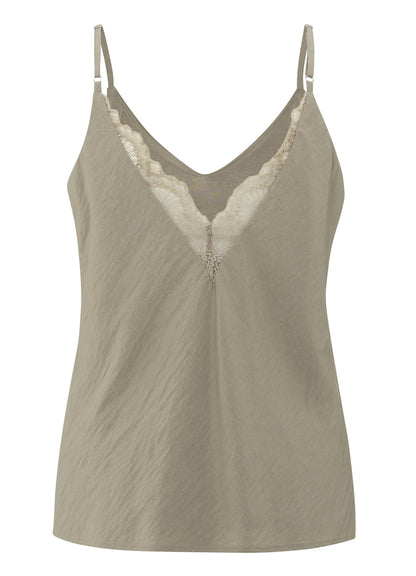 Singlet With Lace : Seneca Rock Beige 71107
