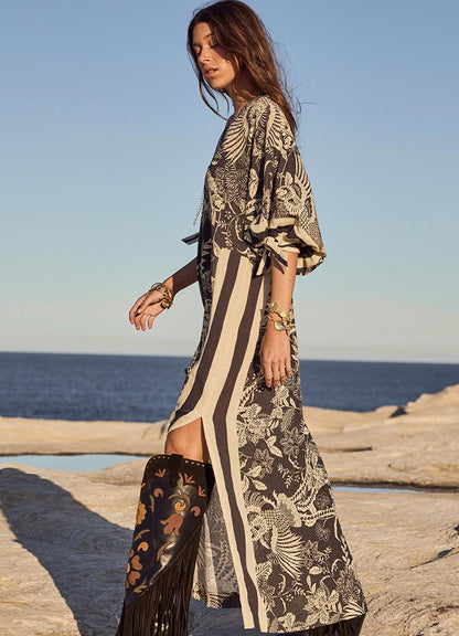 Volcano Goddess Kaftan : Liquorice