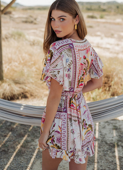 Short Jumpsuit : Multicolor