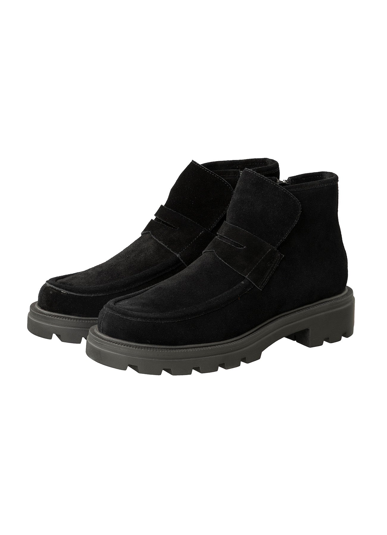 Short Suede Boot : Black
