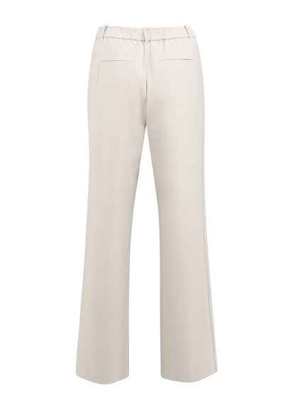 Soft Woven Wide Leg Trousers : Heather Grey Melange 990402