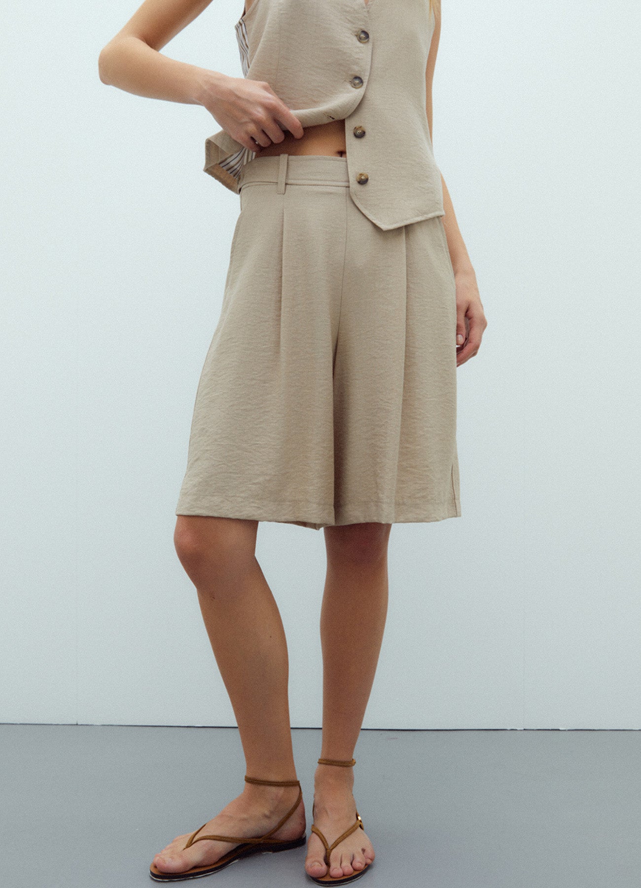 Trouser : Beige-106