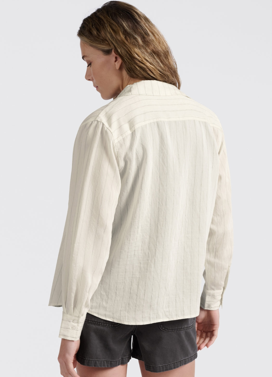 Striped Shirt With Tack Detail : Summer Sand Dessin 209081