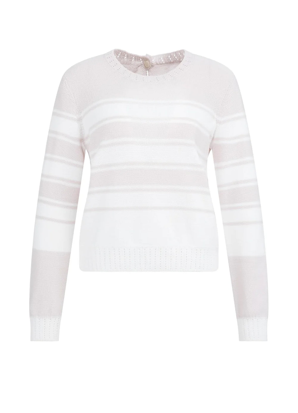 Stripe Sweater Ls : Gray Lilac Dessin 338041