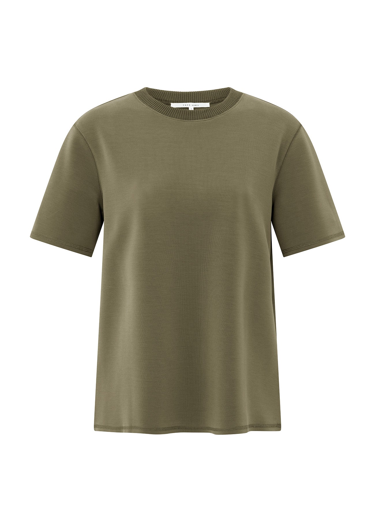 Short Sleeve Sweatshirt With K : Capers Brownish Green 80820