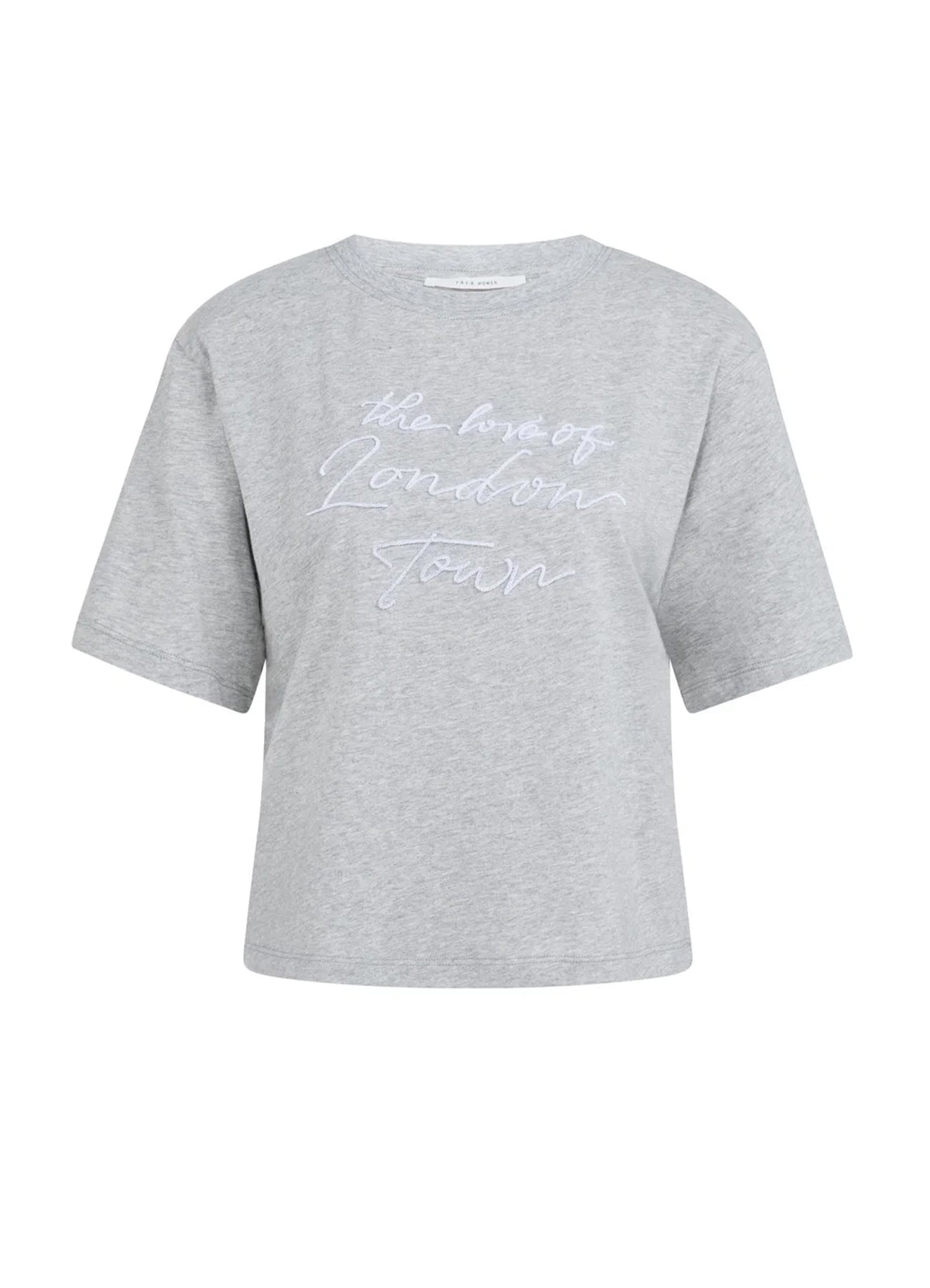Short Sleeve T-Shirt With Floc : Pure White Dessin 000001