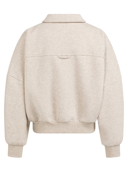 Sweat Jacket With Pockets : Slate Grey Melange 990552