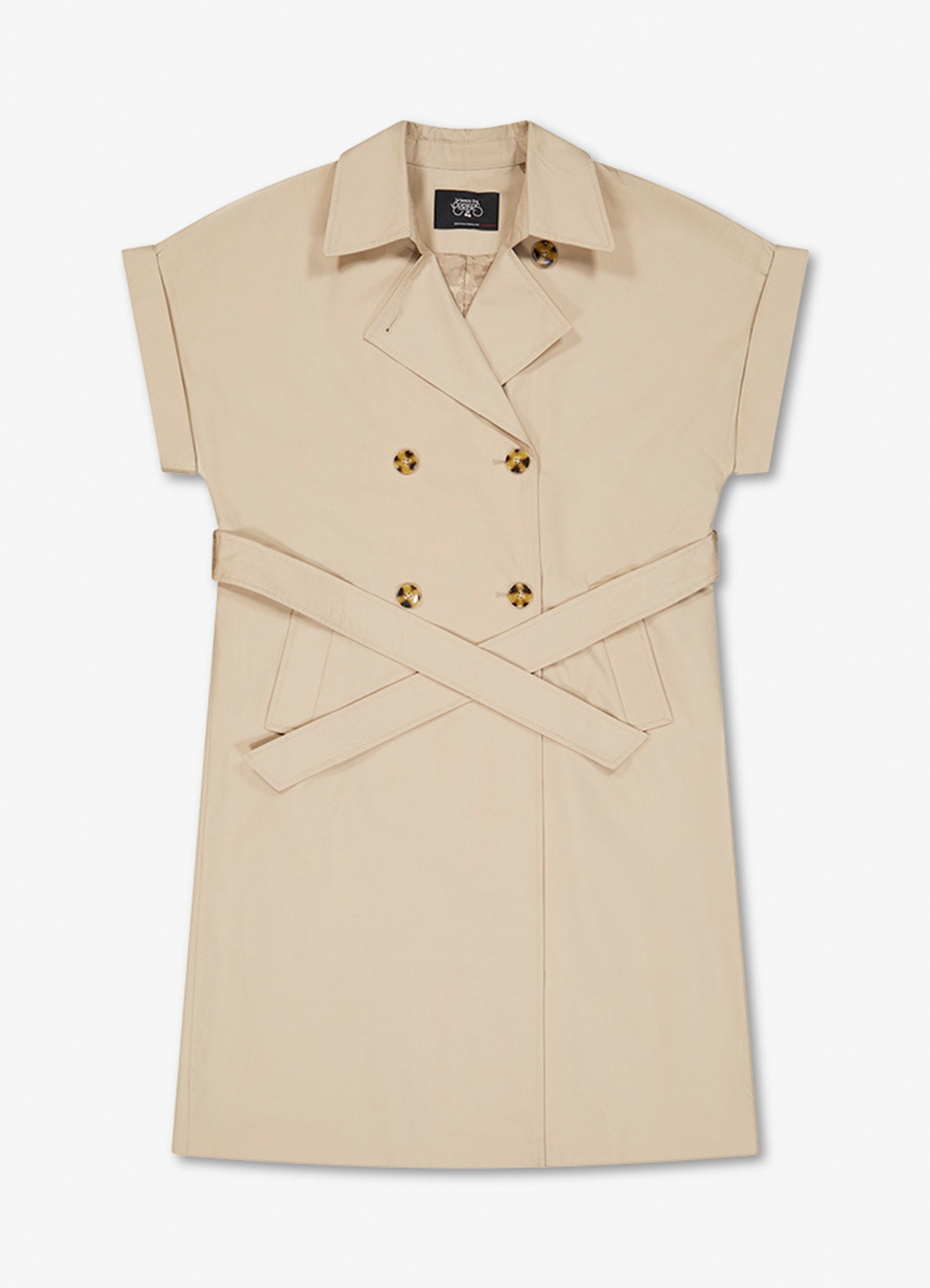 Sleeveless Jacket : Stone