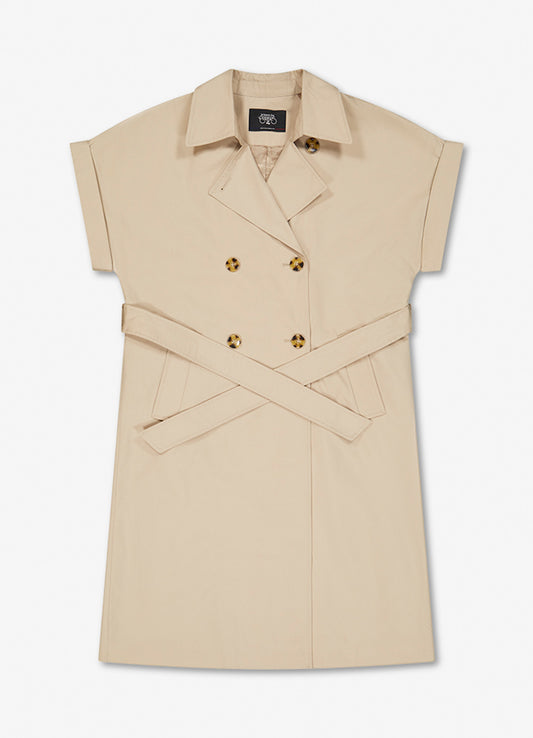 Sleeveless Jacket : Stone
