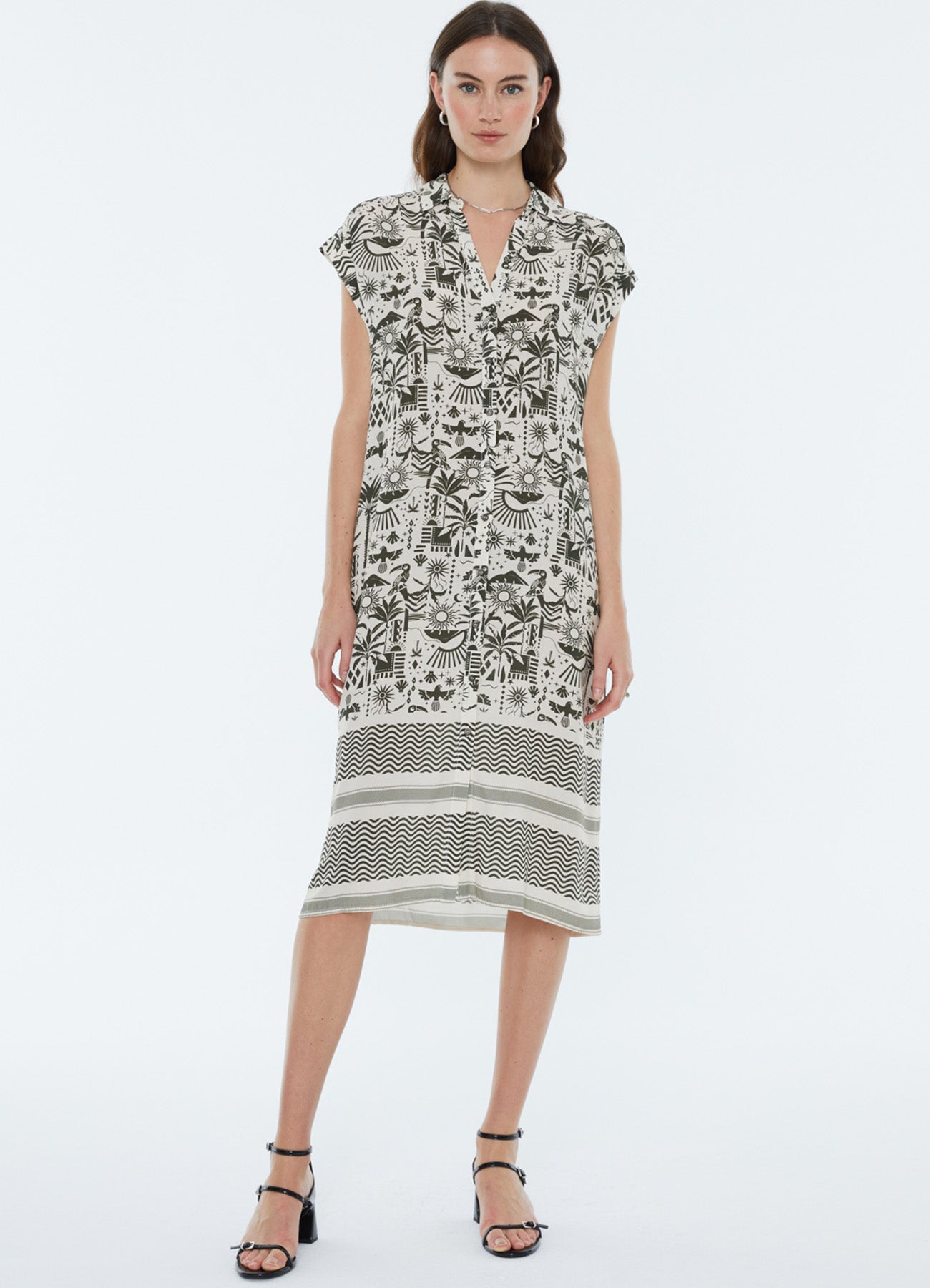 Dress : Dark Green-45