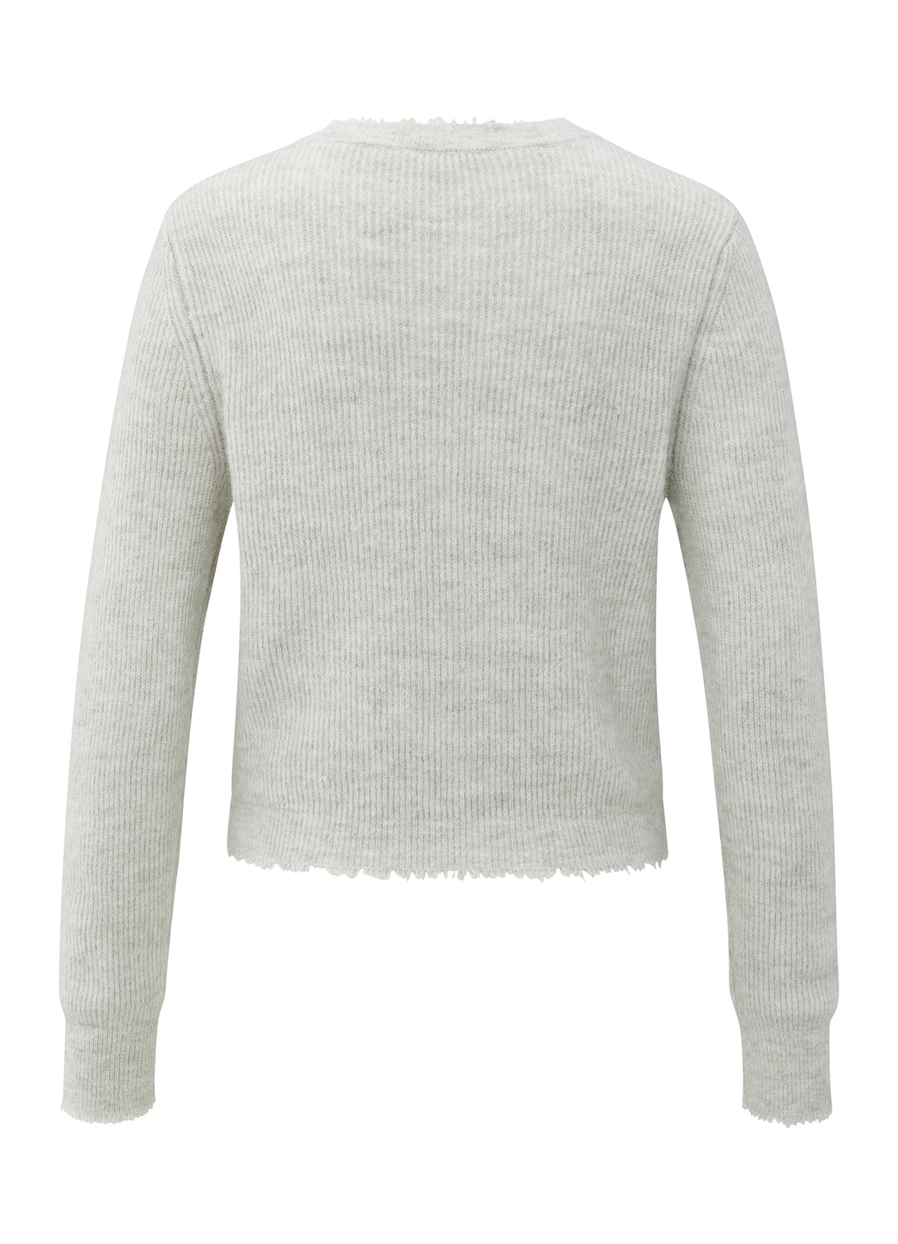 Cardigan In Melange Yarn : Cloud Grey Melange 916191