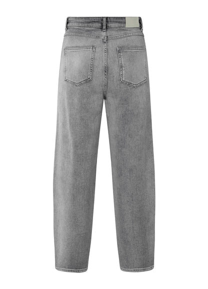 Loose Fit Hw Denim : Light Grey Denim 916191