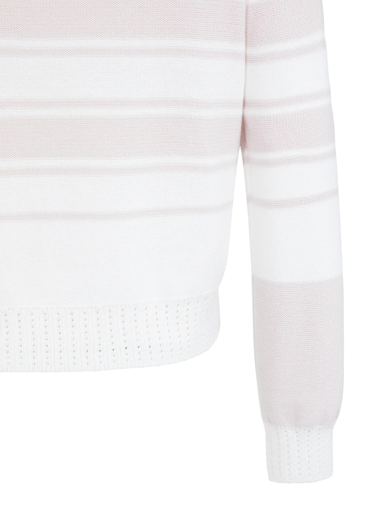 Stripe Sweater Ls : Gray Lilac Dessin 338041