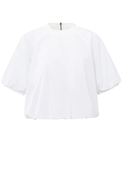 Puffed Woven T-Shirt : Pure White 00000