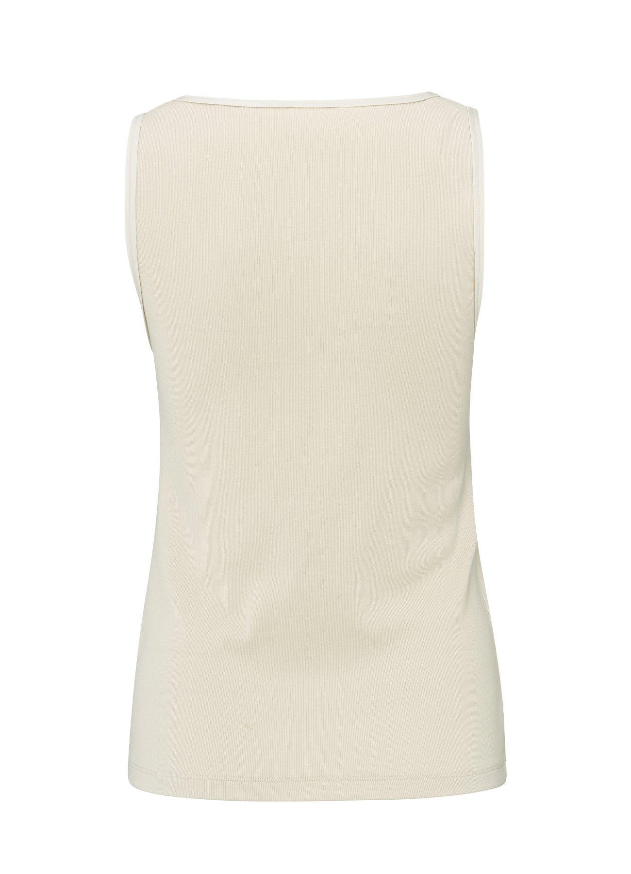 Rib Singlet With Shiny Binding : Summer Sand 20908