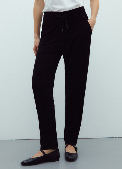 Trouser : Black-104