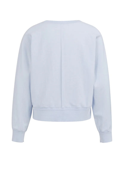 Batwing Sweater With Details : Ice Blue 99048