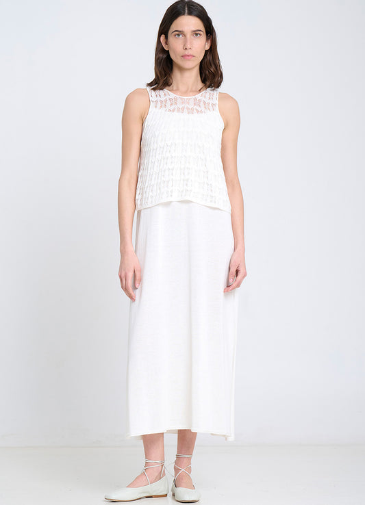 Dress : 1003-Ecru