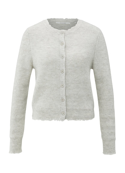 Cardigan In Melange Yarn : Cloud Grey Melange 916191