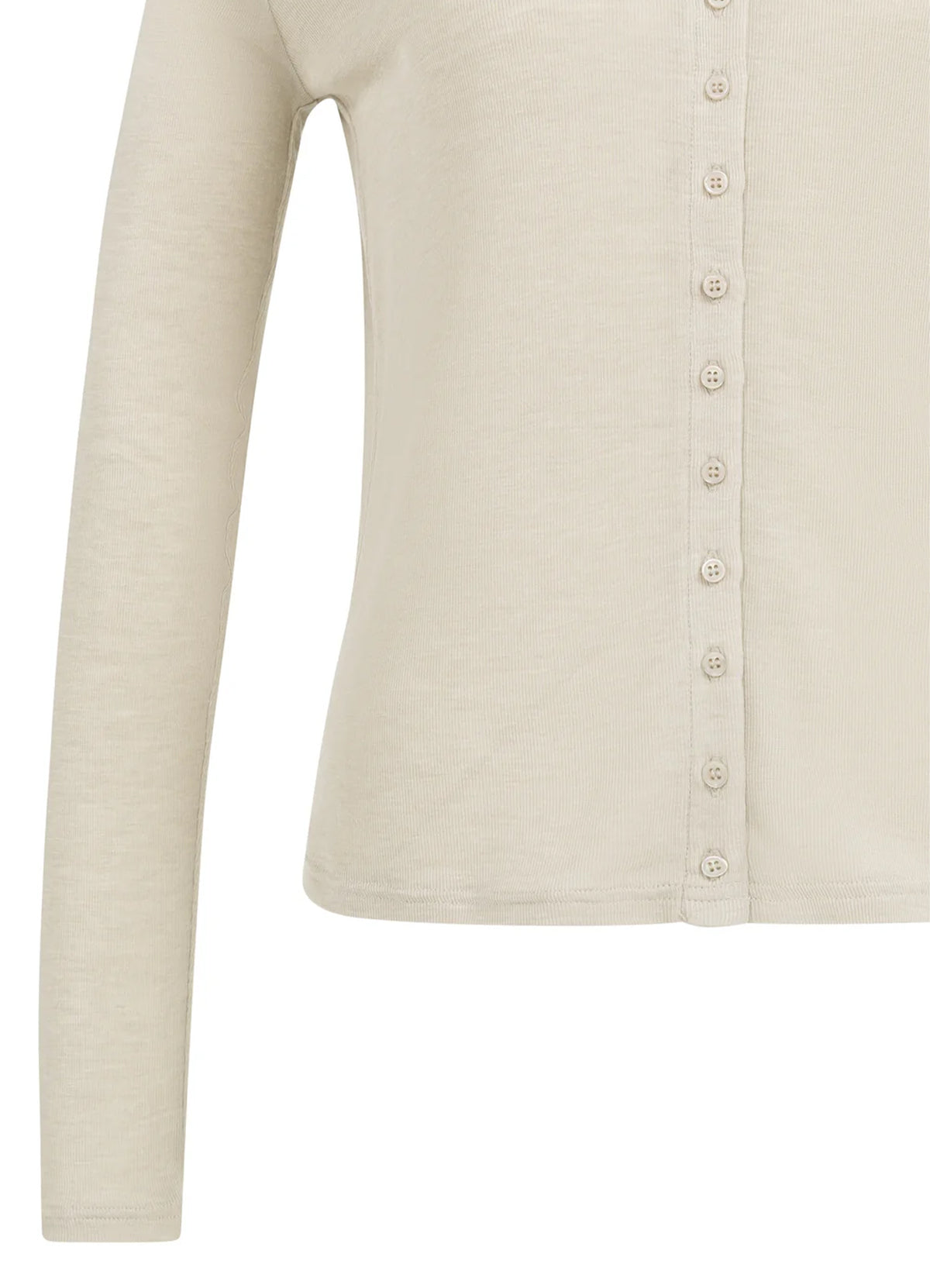 Jersey Cardigan With Small But : Slate Grey Melange 990552