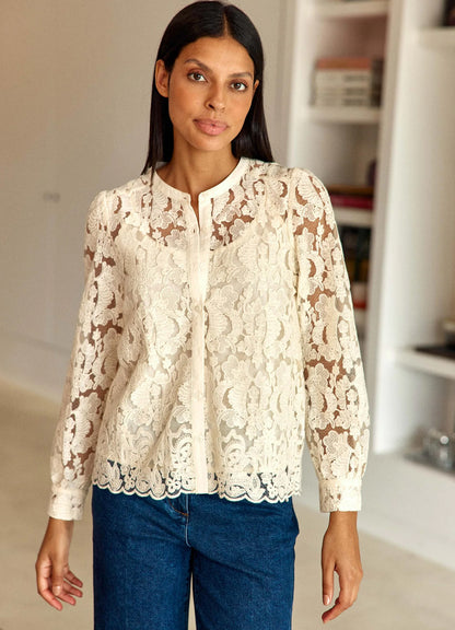 Blouse : 11-Ecru