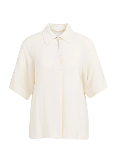Short Sleeve Raglan Top With P : Ecru 99053