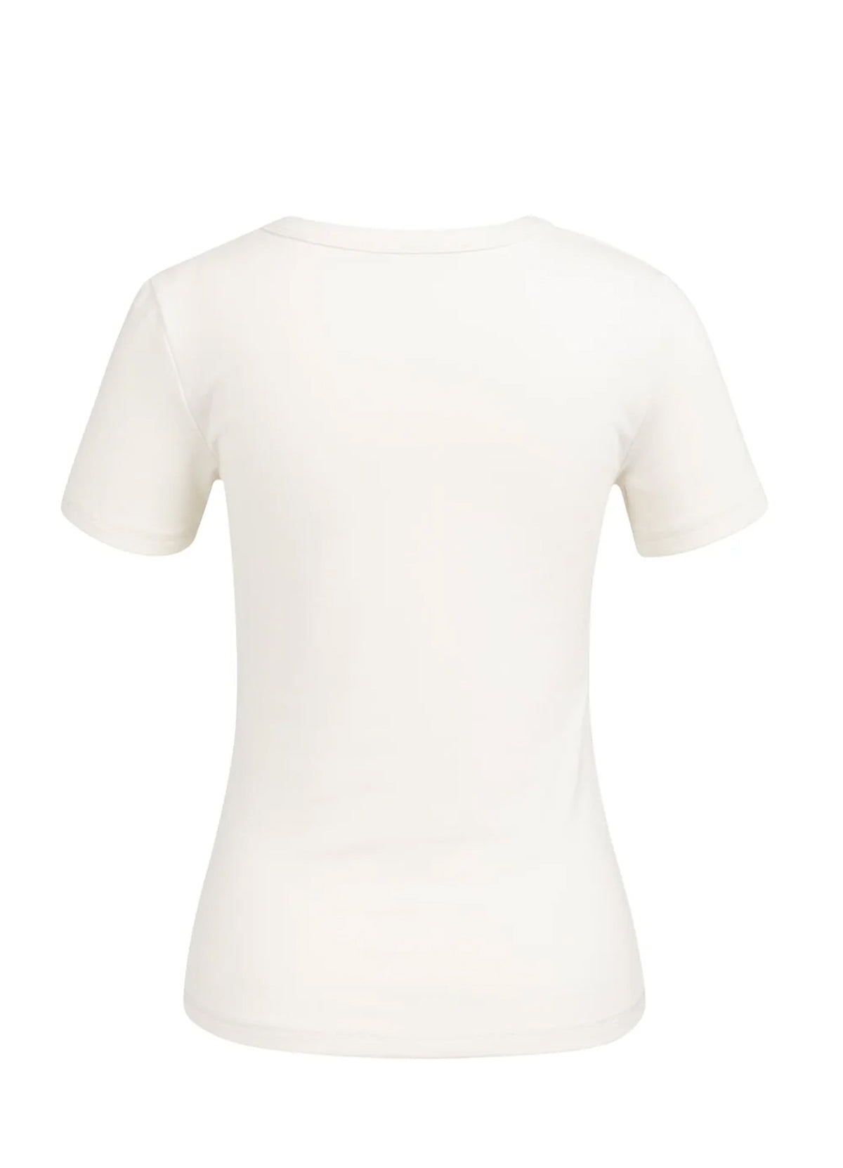 Round Neck Short Sleeve T-Shir : Off White 99049
