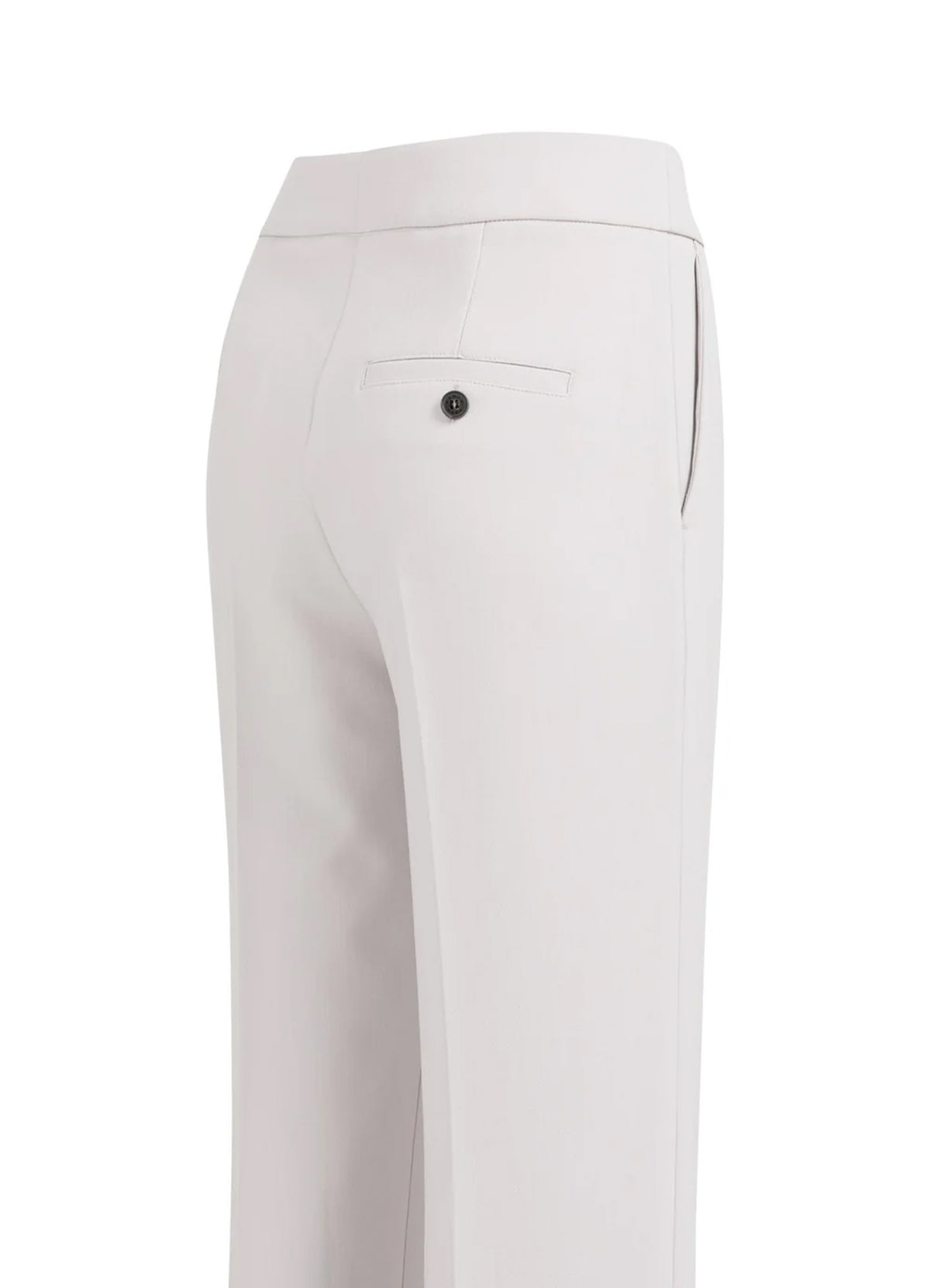 Woven Straigh Fit Pantalon Wit : Steel Wool Grey 43802
