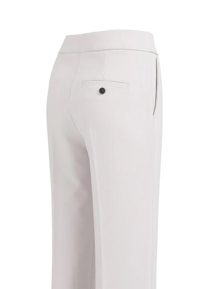 Woven Straigh Fit Pantalon Wit : Steel Wool Grey 43802