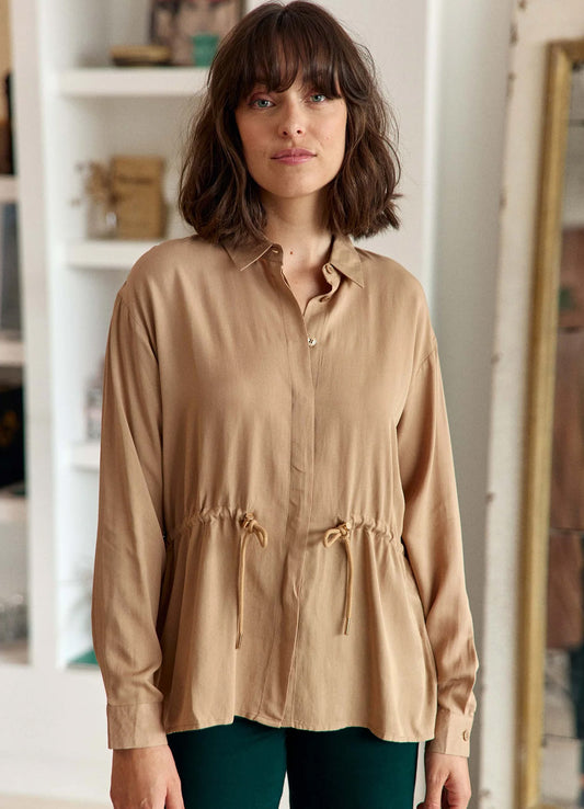 Blouse : 13-Beige